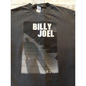 Billy Joel 2007 Tour Black T-Shirt XL Tennessee River